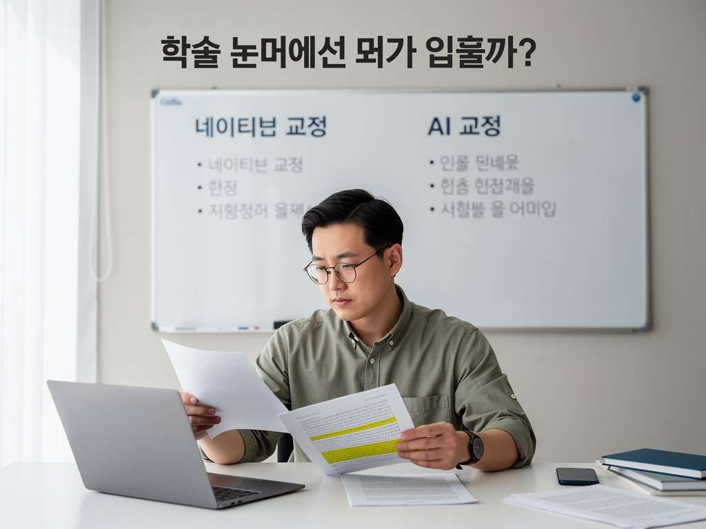 네이티브 교정 vs AI 교정, 학술 논문에선 뭐가 먹힐까 이미지 1